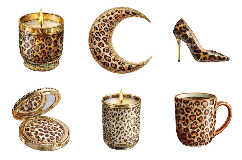 Leopard Print Halloween Clipart Bundle - CraftNest - Digital Crafting and Art