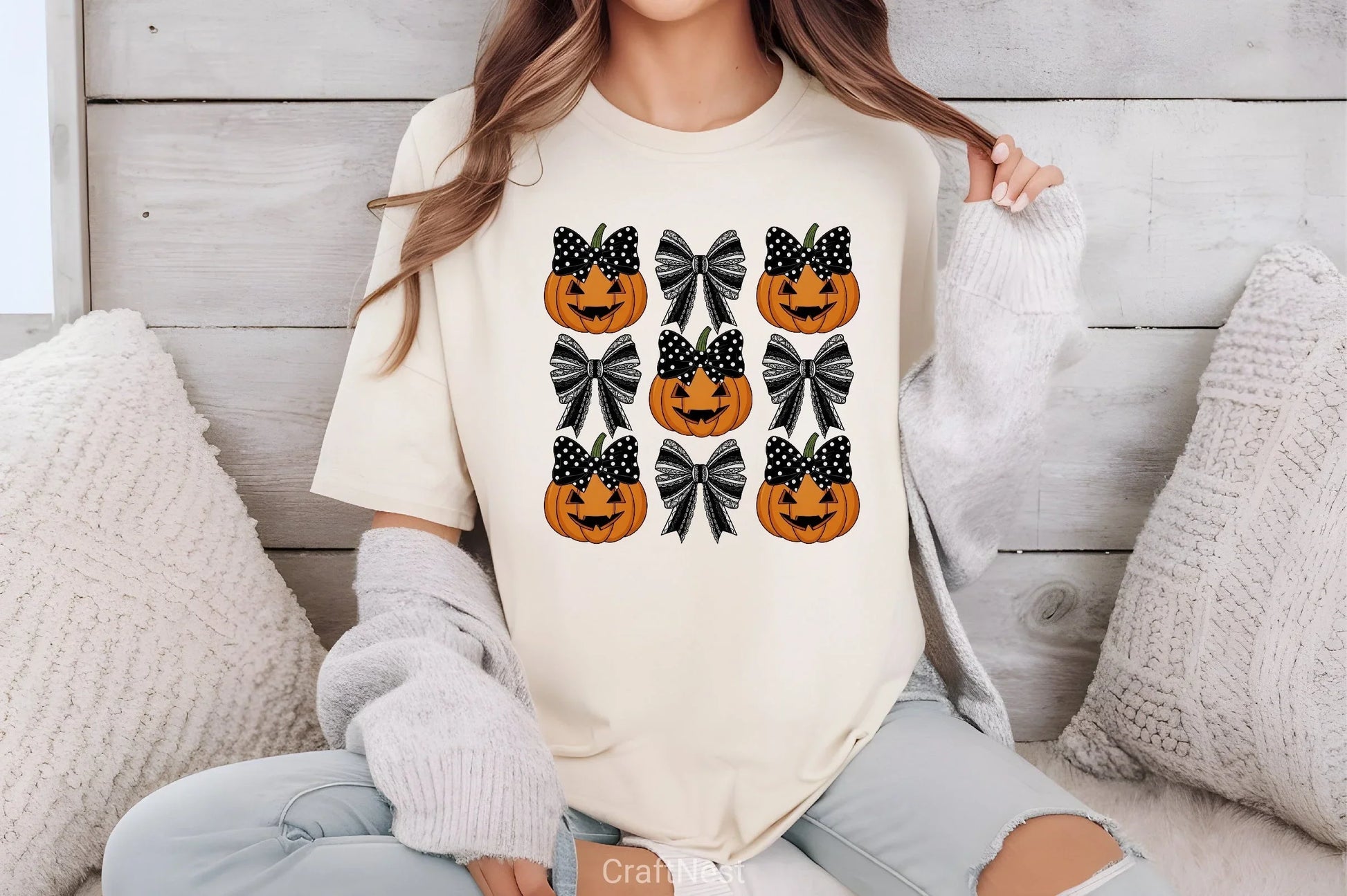 Halloween Pumpkin Fall Bow Clipart Bundle - CraftNest - Digital Crafting and Art