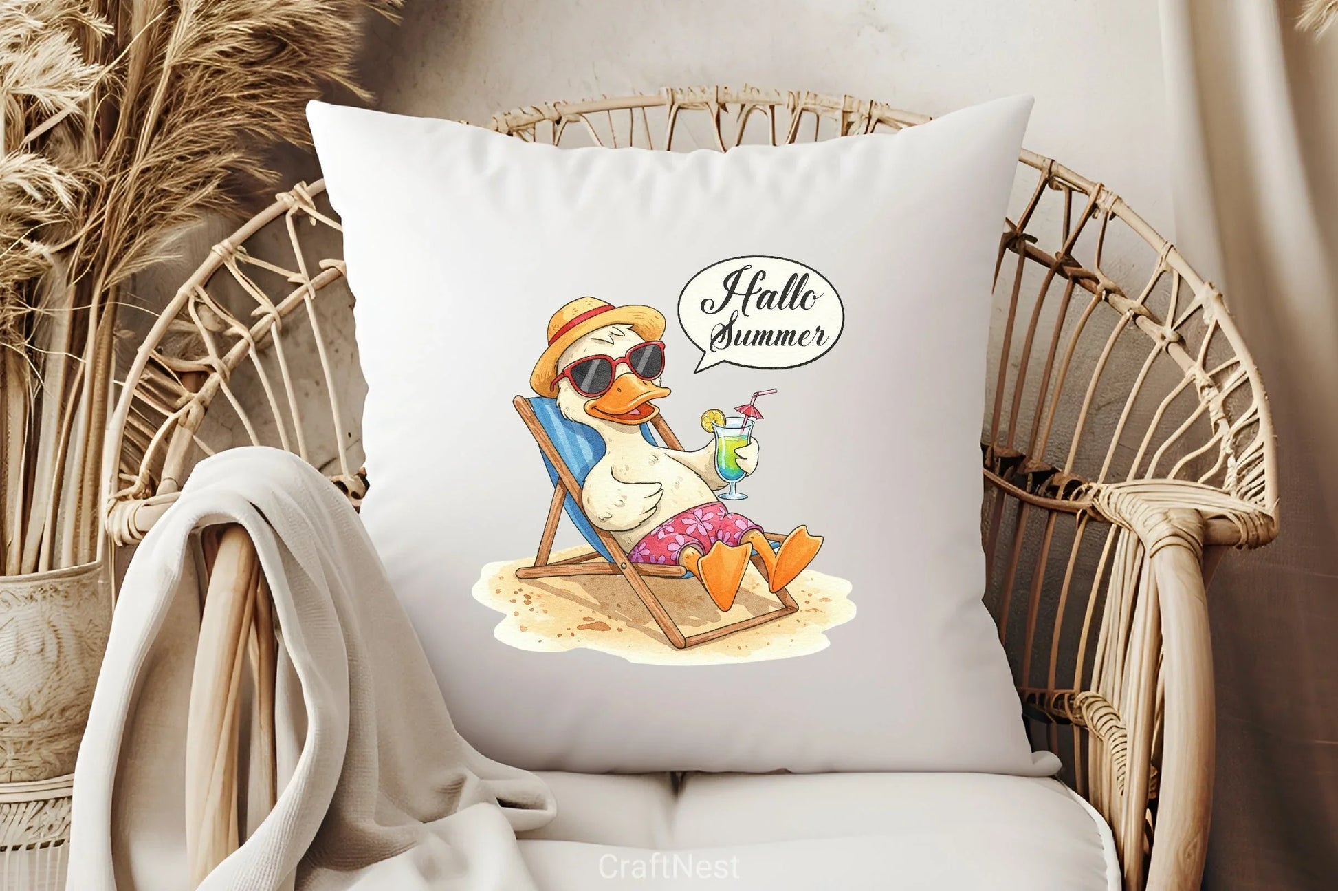 Summer Duck Clipart Bundle - CraftNest - Digital Crafting and Art