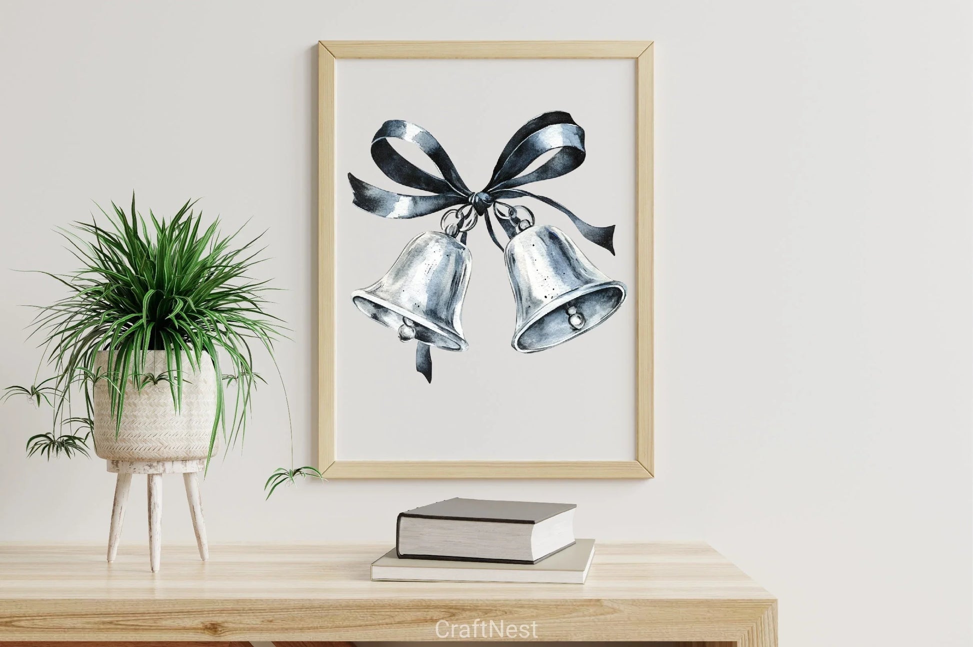 Black & White Christmas Clipart Bundle 2 - CraftNest - Digital Crafting and Art