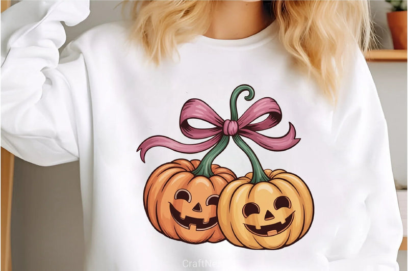 Pumpkin Cherries Halloween Clipart Bundle - CraftNest - Digital Crafting and Art