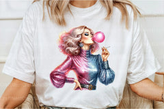 Funny Retro Pinup Girl Clipart Bundle - CraftNest - Digital Crafting and Art