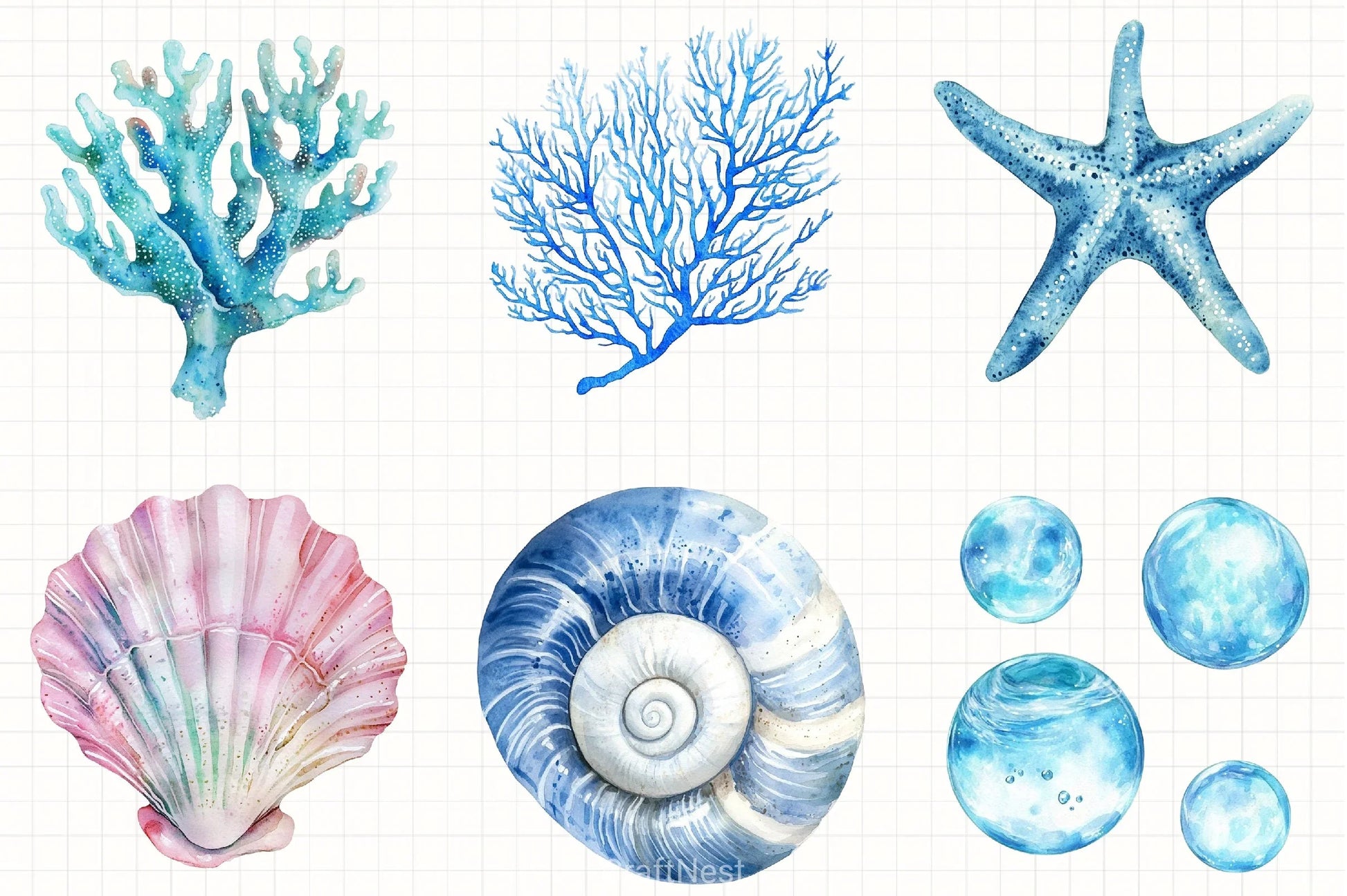 Underwater Clipart Bundle - CraftNest - Digital Crafting and Art