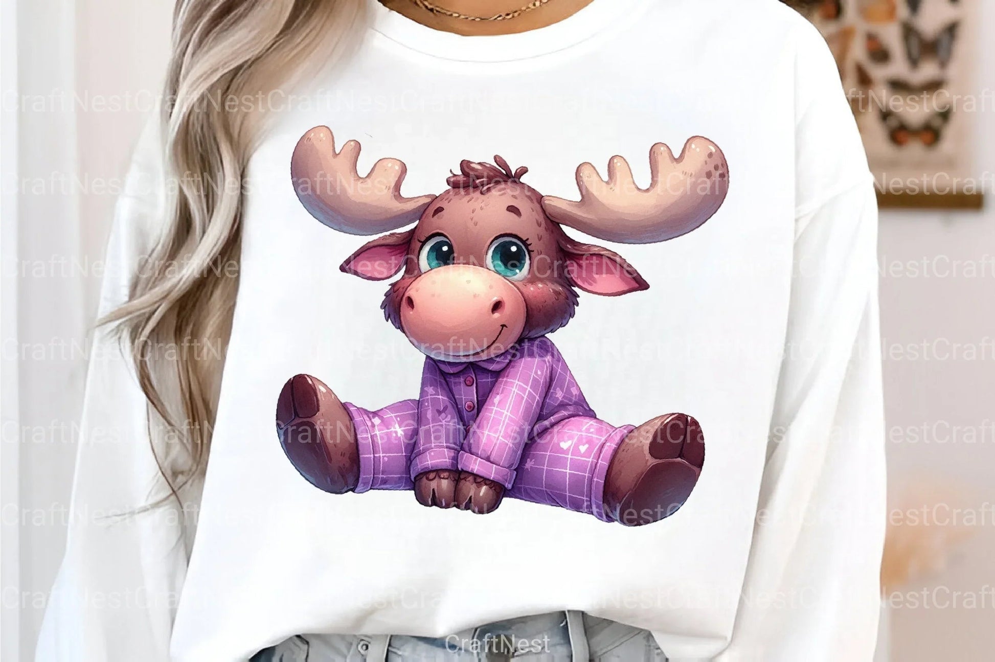 Funny Moose Clipart Bundle - CraftNest - Digital Crafting and Art