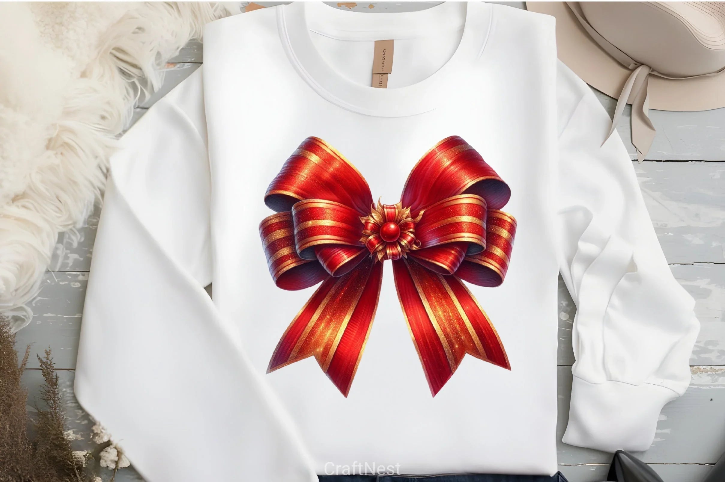 Red Christmas Clipart Bundle - CraftNest - Digital Crafting and Art