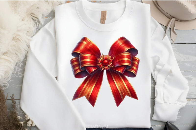 Red Christmas Clipart Bundle - CraftNest - Digital Crafting and Art