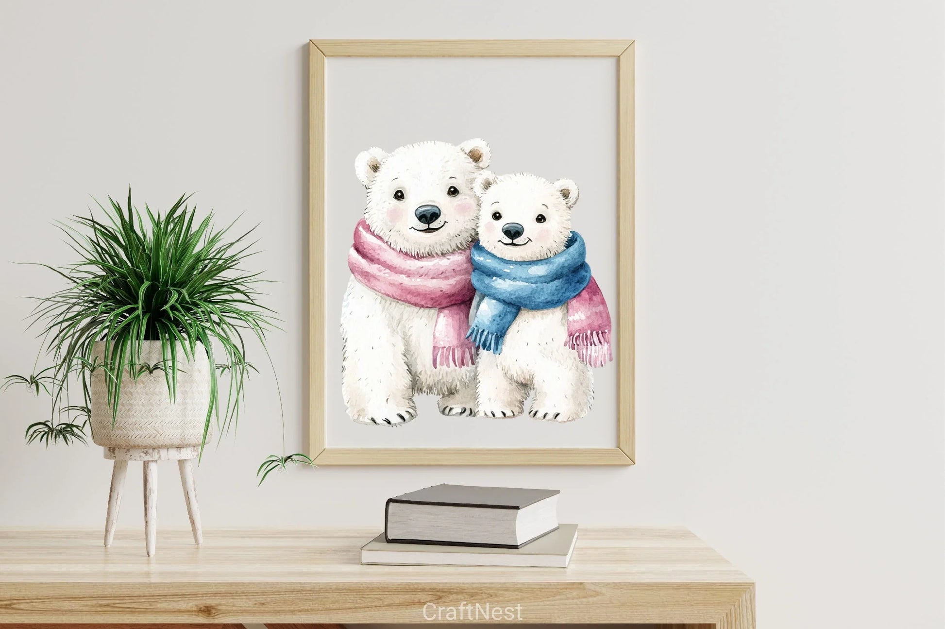 Pink & Blue Christmas Clipart Bundle - CraftNest - Digital Crafting and Art