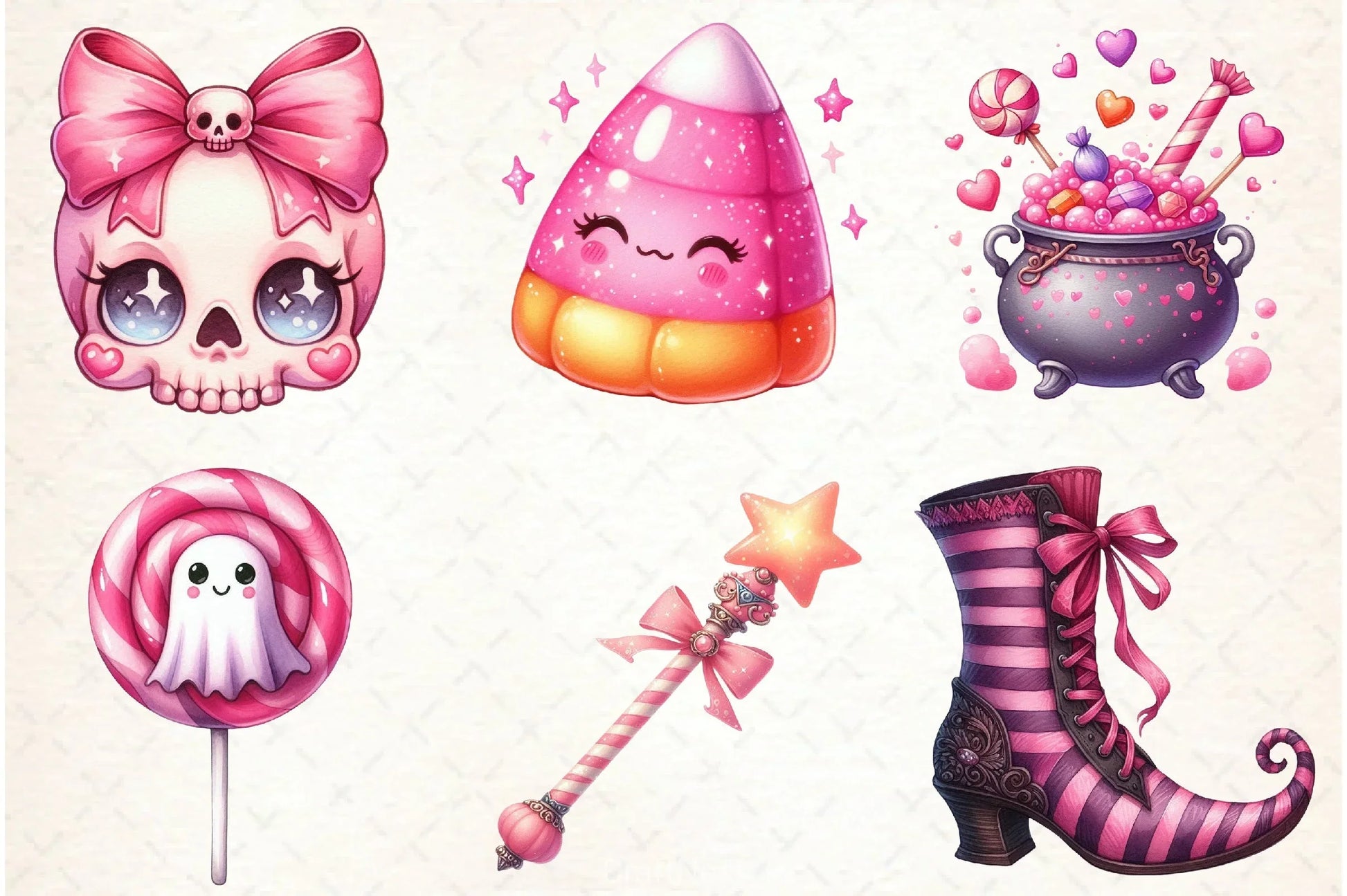 Pink Halloween Clipart Bundle 2 - CraftNest - Digital Crafting and Art