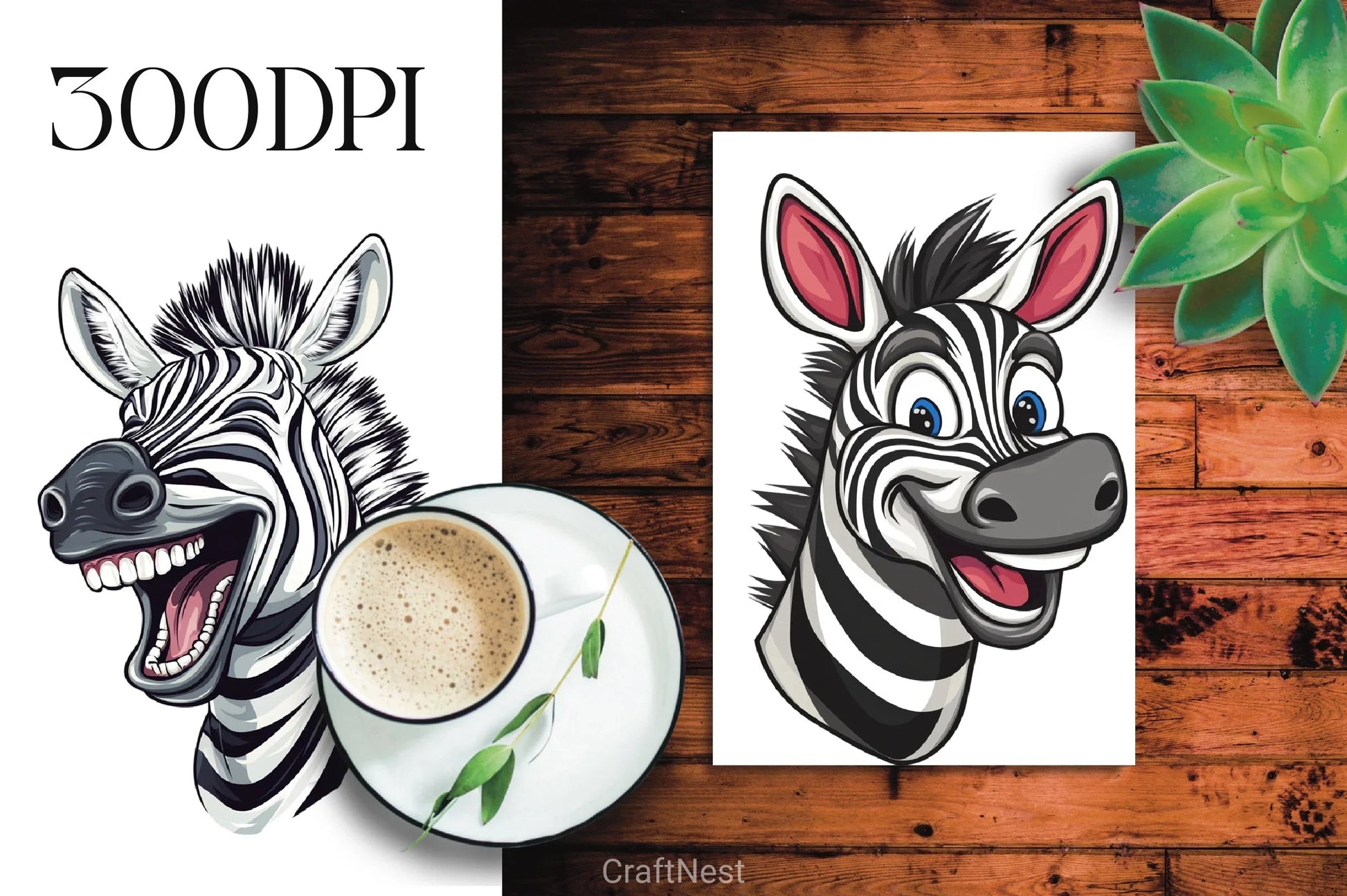 Funny Cartoon Zebra Clipart Bundle - CraftNest - Digital Crafting and Art