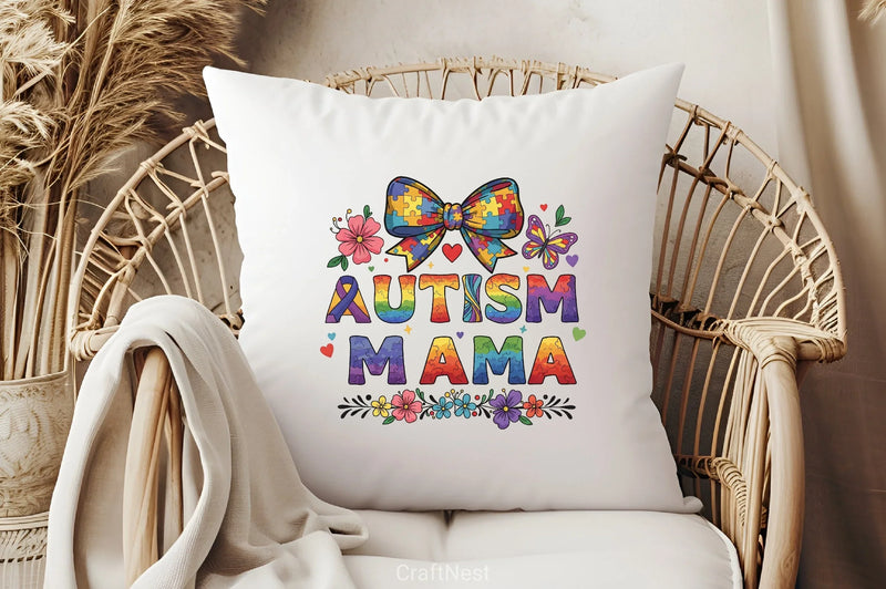 Autism Mama Shirt Clipart Bundle - CraftNest - Digital Crafting and Art