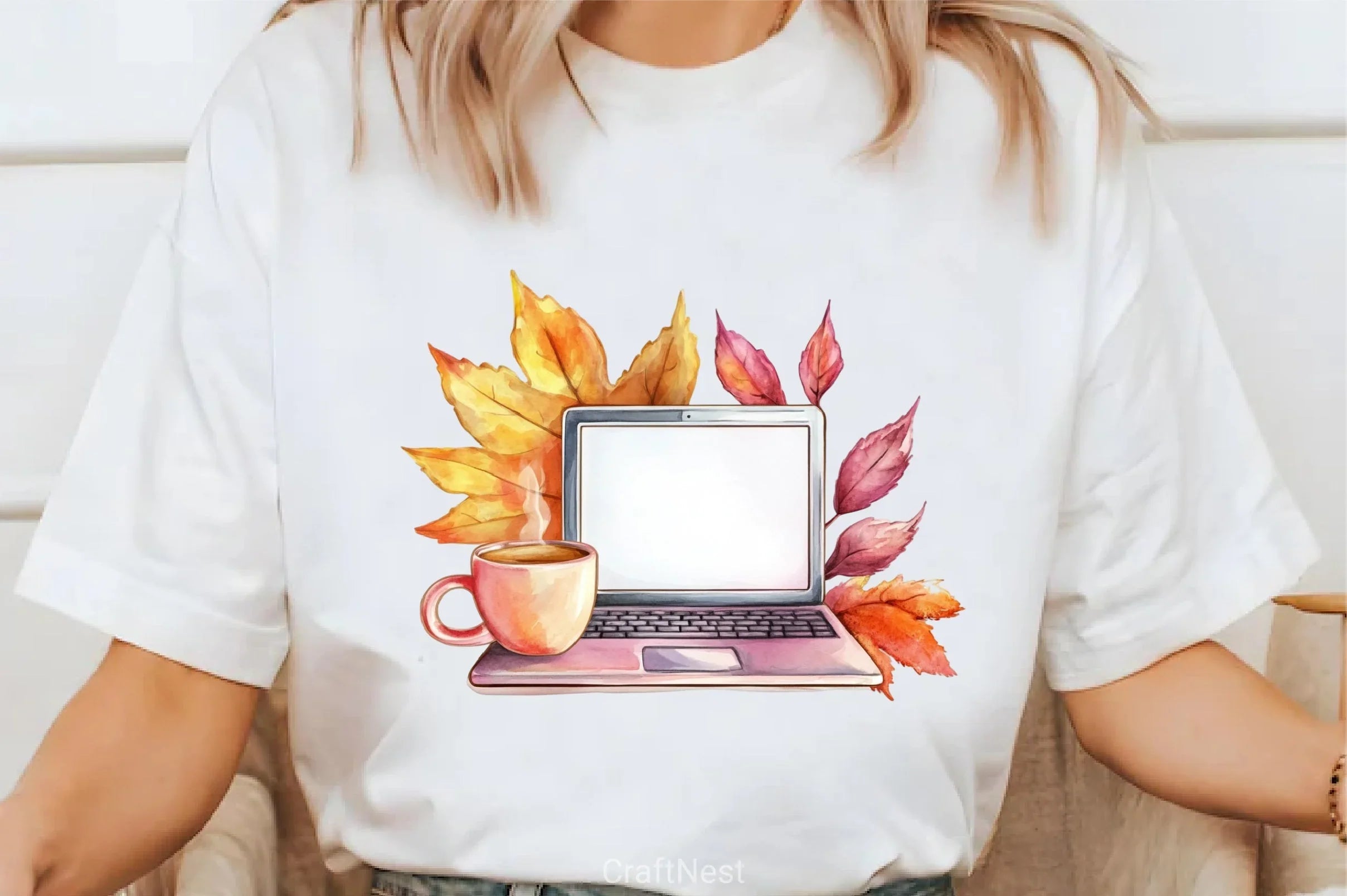 Autumn Coffee Girl Clipart Bundle - CraftNest - Digital Crafting and Art