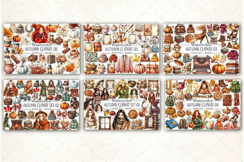 Autumn Mega Clipart Bundle - CraftNest - Digital Crafting and Art