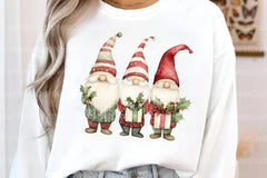 Christmas Gnomes Clipart Bundle: Cute Xmas Gnome Digital Download - CraftNest - Digital Crafting and Art