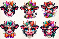 Funny Cow Clipart Bundle 4 - CraftNest - Digital Crafting and Art