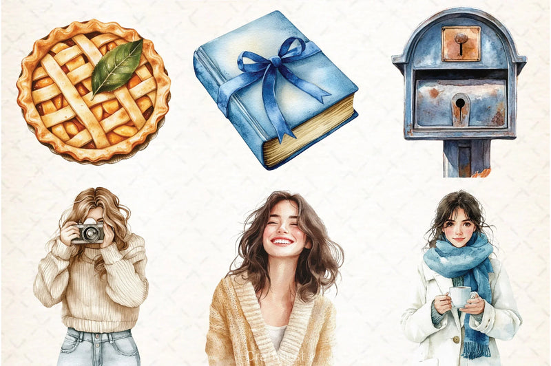 Velvet Autumn Clipart Bundle - CraftNest - Digital Crafting and Art