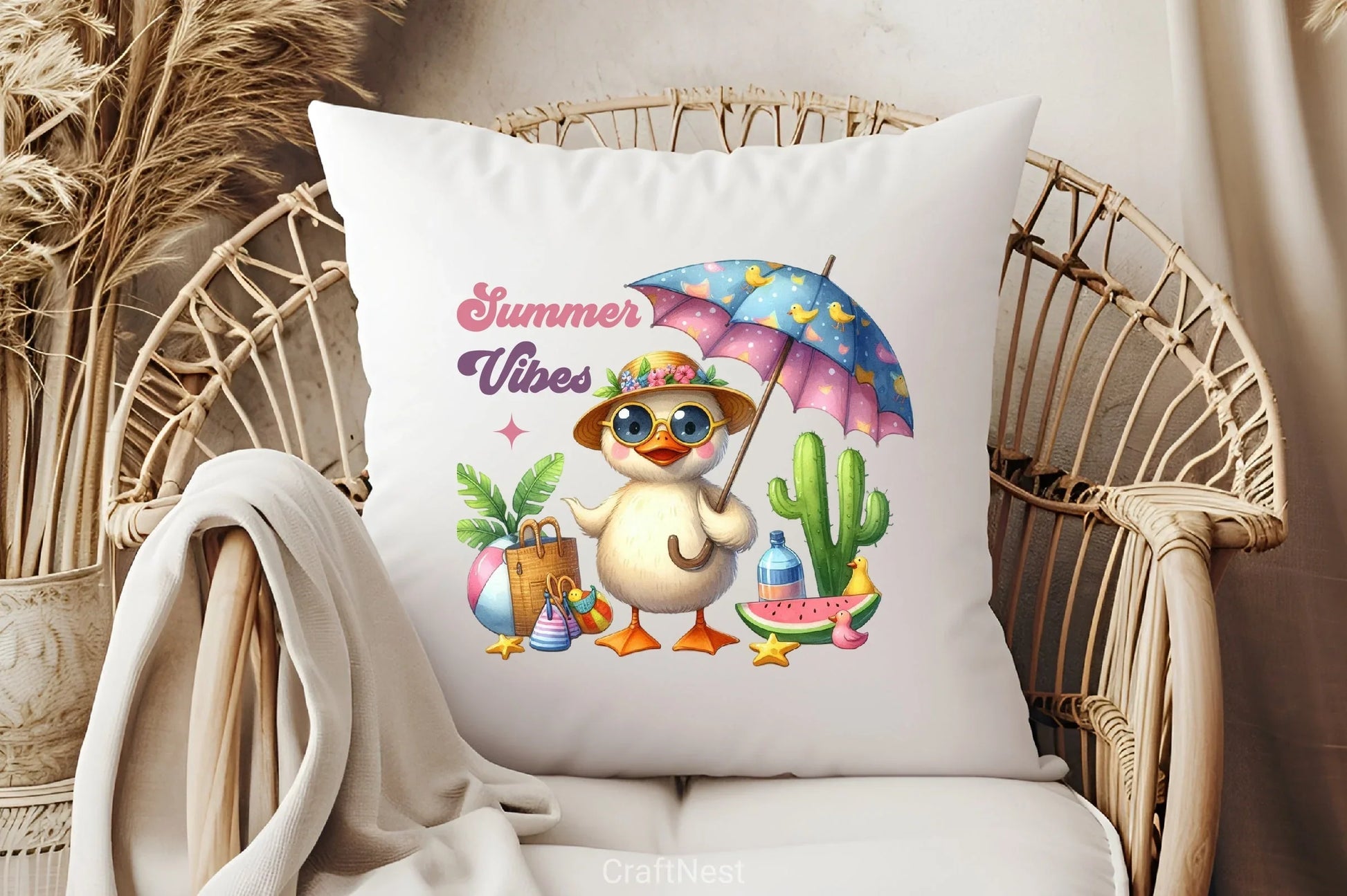 Summer Vibes Clipart Bundle 4 - CraftNest - Digital Crafting and Art