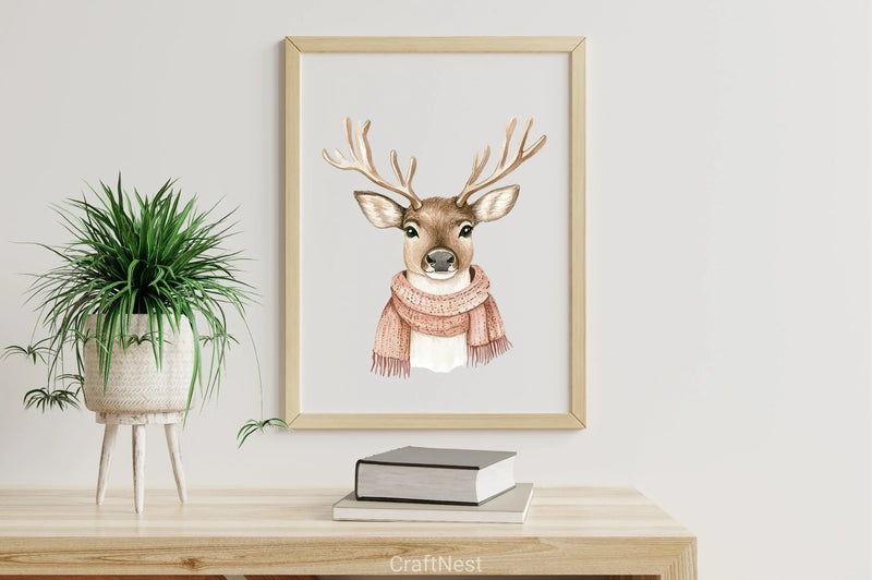 Cozy Rustic Christmas Clipart Bundle - CraftNest - Digital Crafting and Art