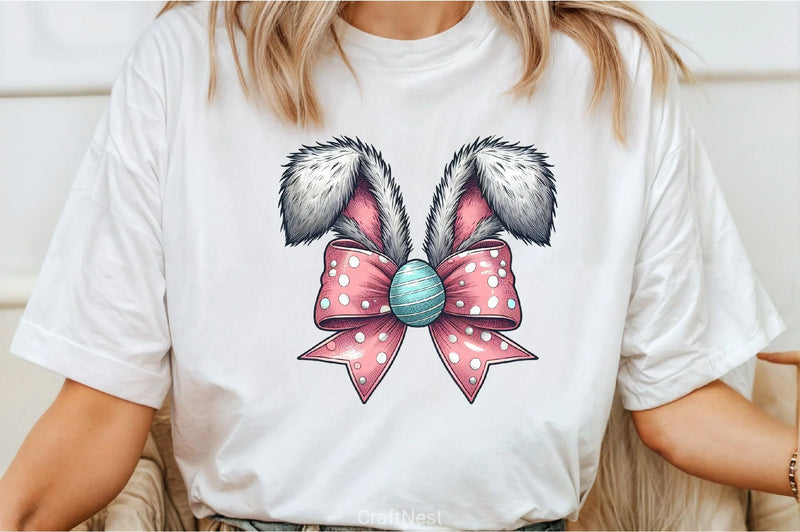 Retro Easter Bunny Ears Clipart Bundle - CraftNest - Digital Crafting and Art