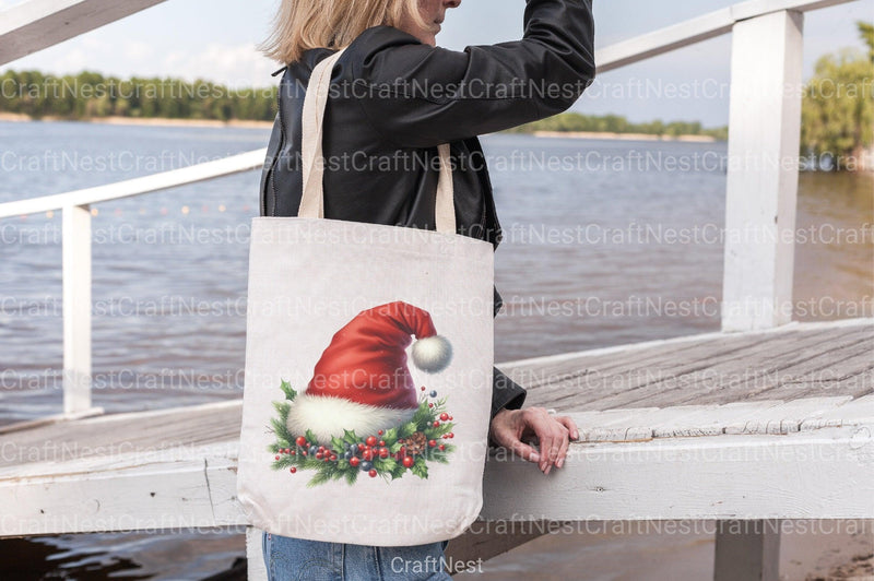 Christmas Santa Hat Clipart Bundle 12 - CraftNest - Digital Crafting and Art