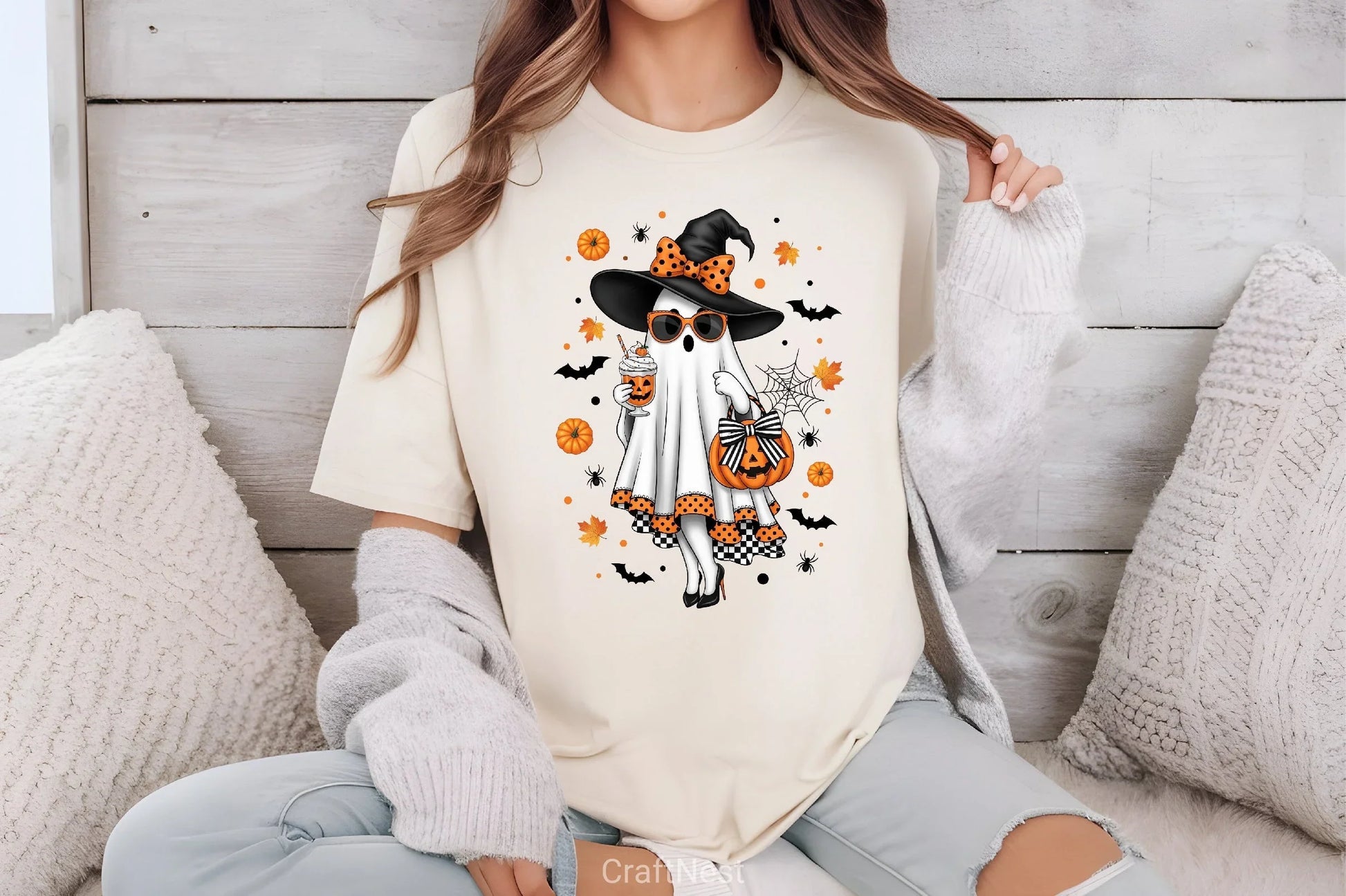 Halloween Ghost Clipart Bundle 7 - CraftNest - Digital Crafting and Art