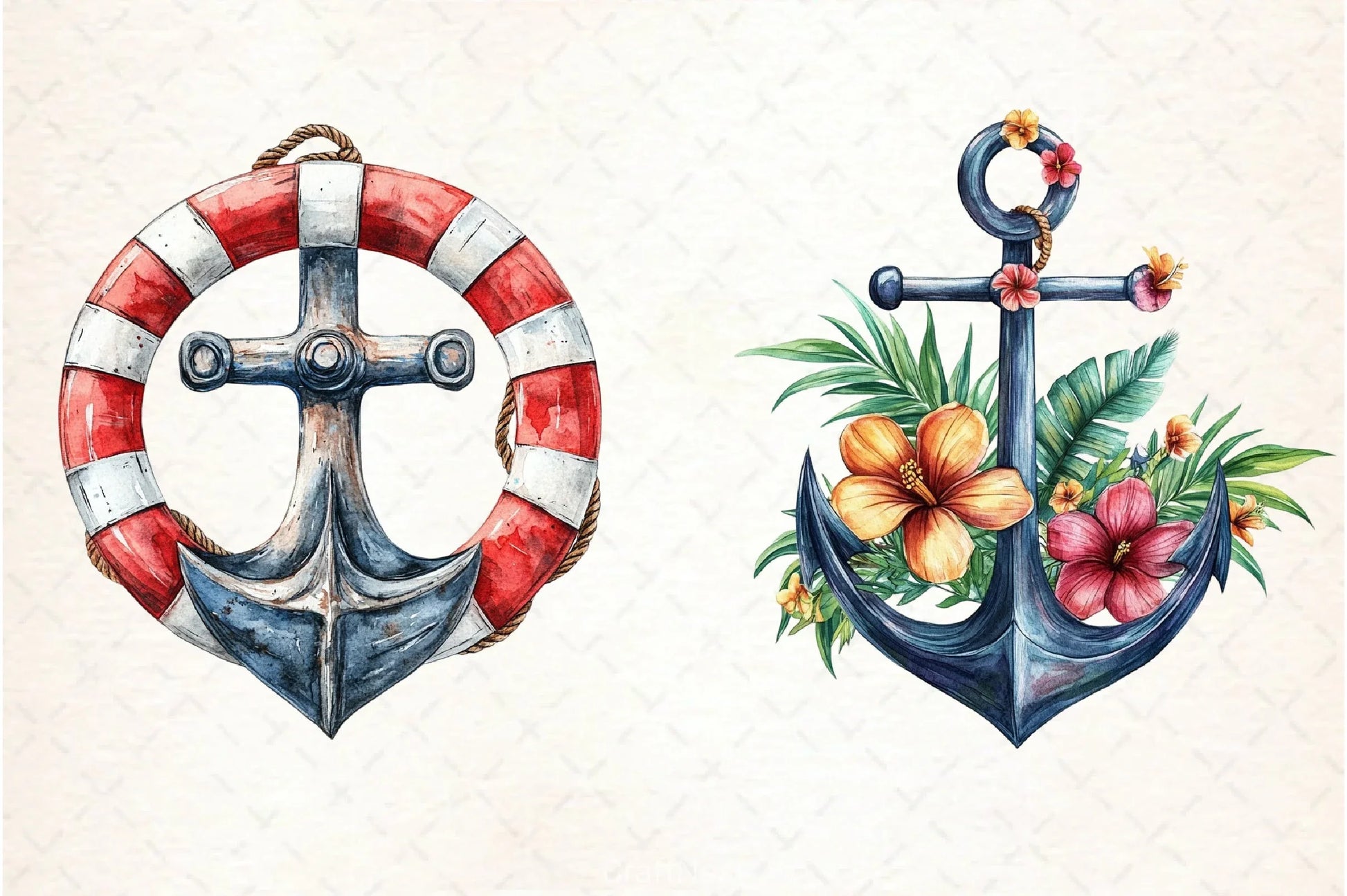 Summer Anchor Clipart Bundle 3 - CraftNest - Digital Crafting and Art