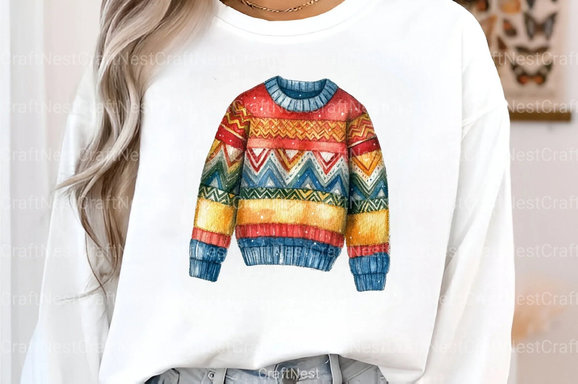 Christmas Sweater Clipart Bundle: Ugly, Grinch, Cute Holly Sweatshirts for Winter Scrapbooking & Planning - CraftNest - Digital Crafting and Art