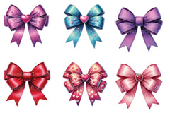 Coquette Valentine Bow Clipart Bundle - CraftNest - Digital Crafting and Art