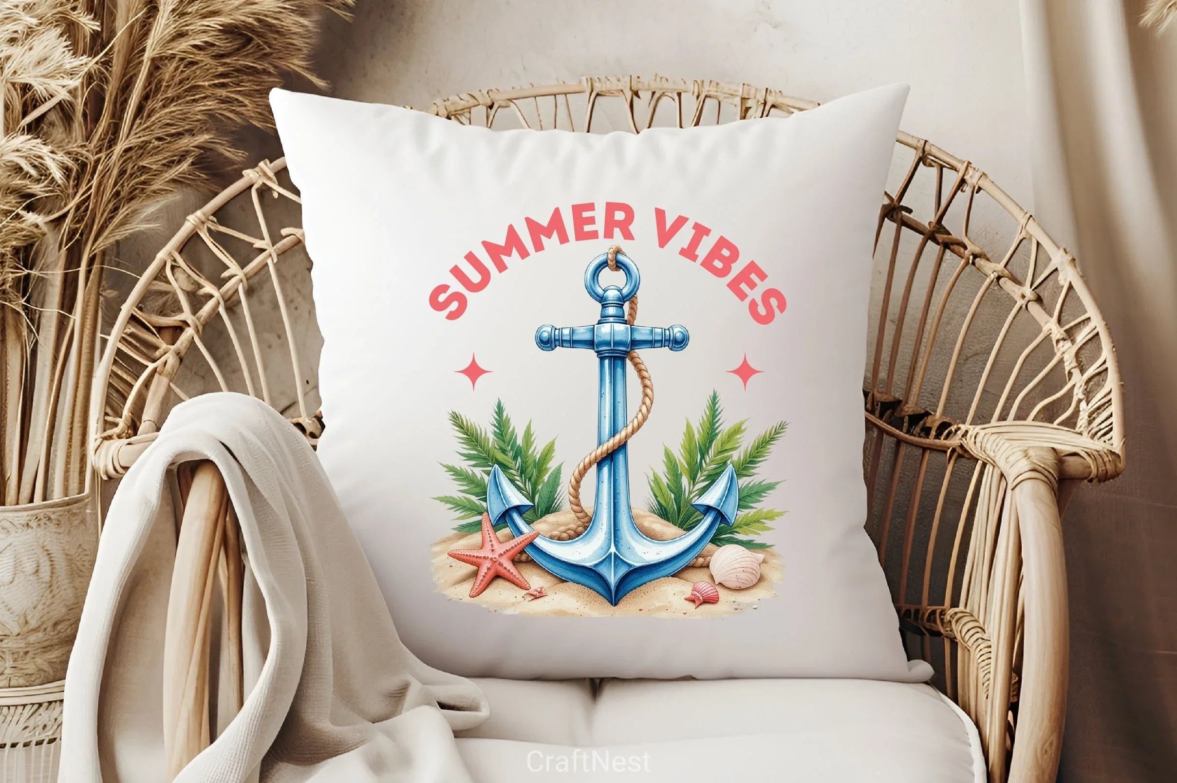 Summer Vibes Anchor Clipart Bundle 2 - CraftNest - Digital Crafting and Art