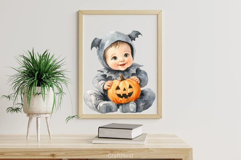 Autumn Spooky Baby Clipart Bundle - CraftNest - Digital Crafting and Art