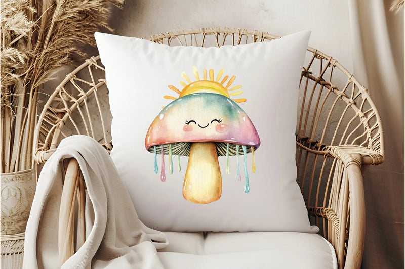 Rainbow Mushroom Clipart Bundle - CraftNest - Digital Crafting and Art