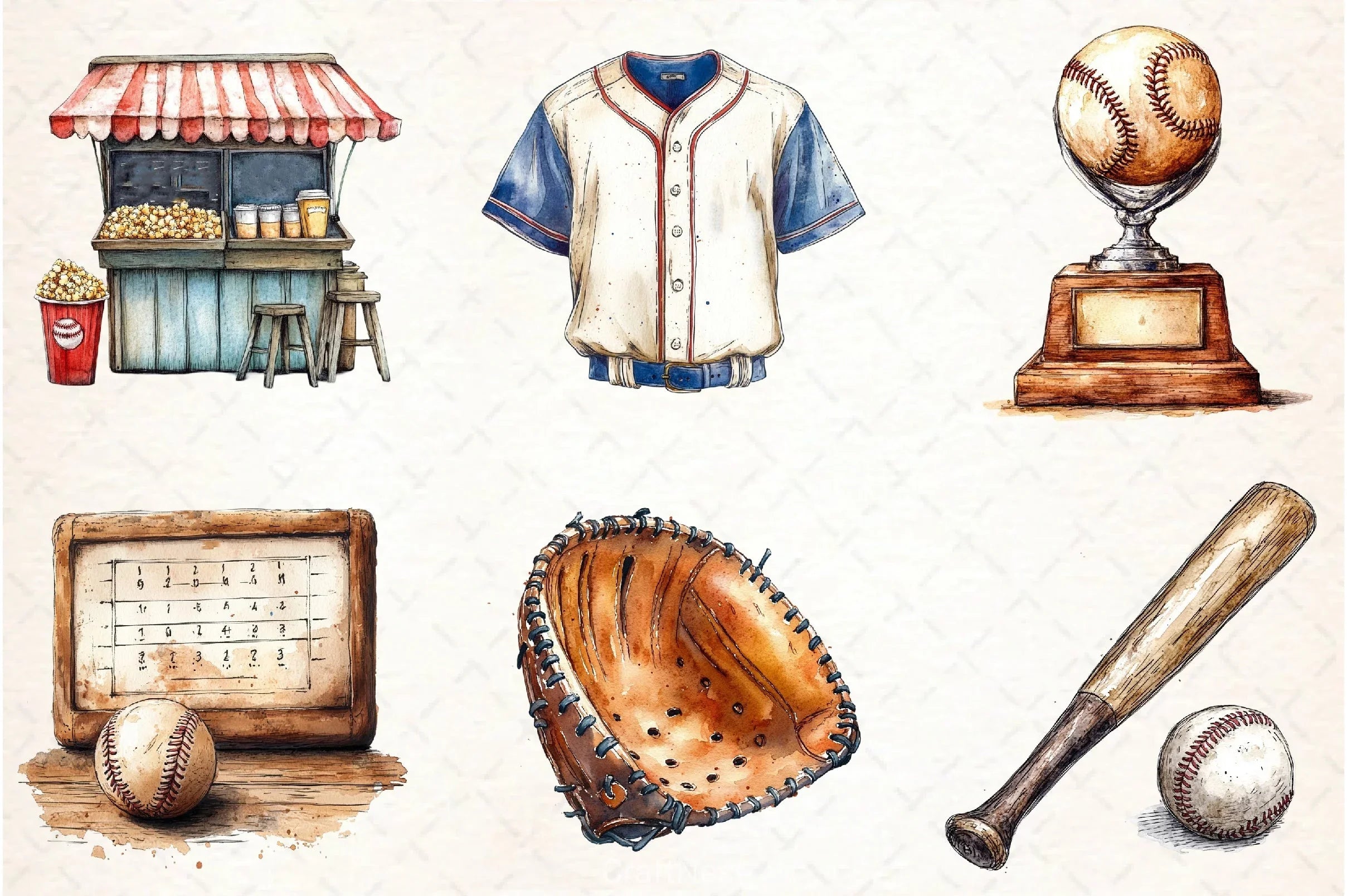 Baseball Clipart Bundle 1 - CraftNest - Digital Crafting and Art