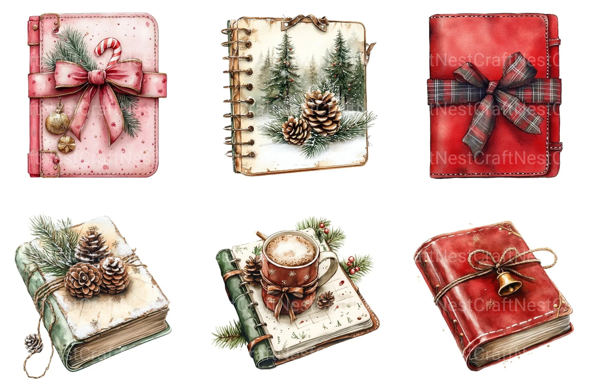 Cozy Christmas Planner Clipart Bundle 1 - CraftNest - Digital Crafting and Art
