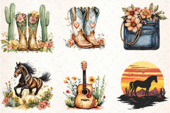 Western Boho Wedding Clipart Bundle 7 - CraftNest - Digital Crafting and Art