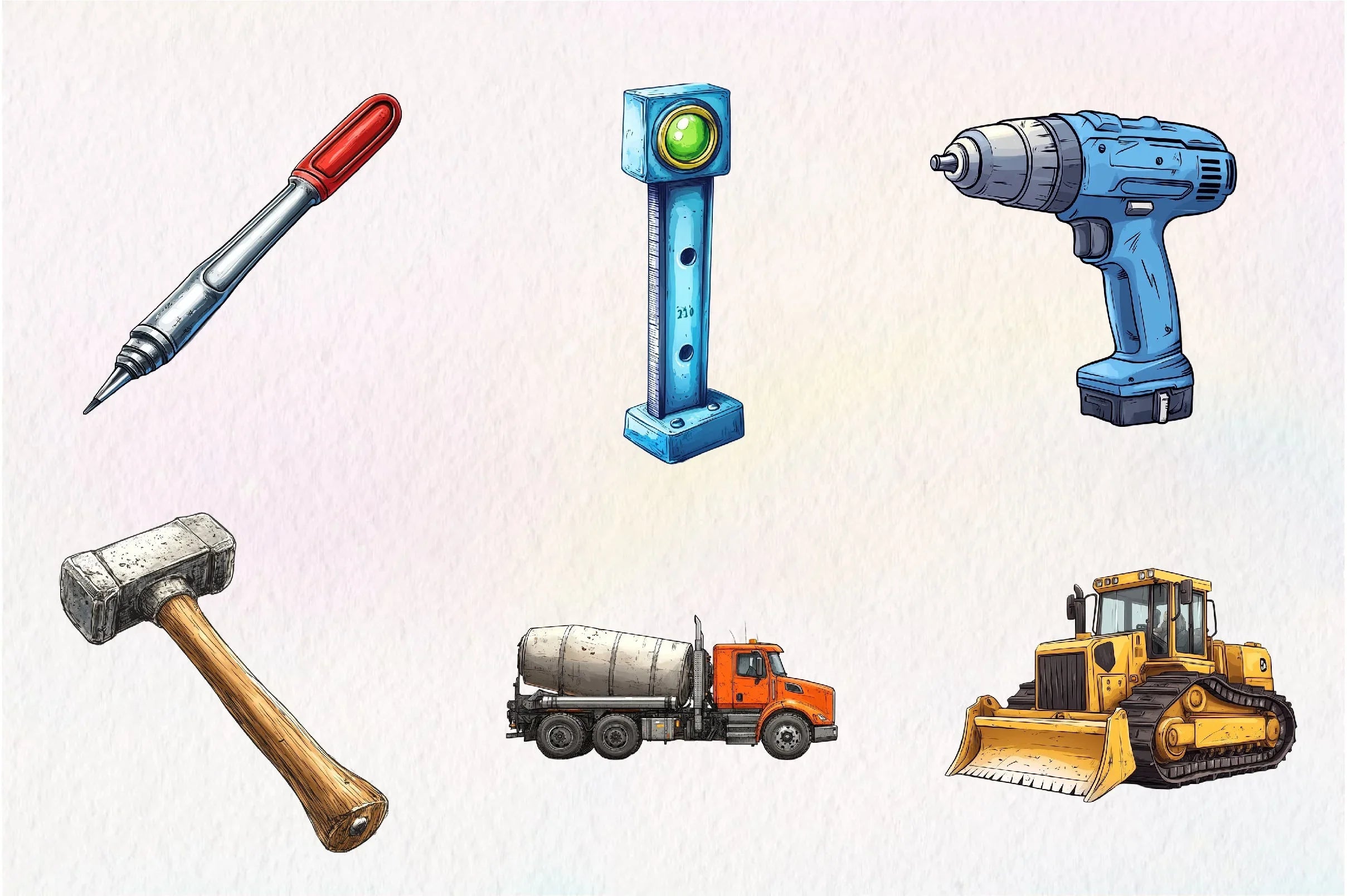 Construction Clipart Bundle - CraftNest - Digital Crafting and Art