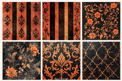 Vintage Halloween Digital Paper Pack 1 - CraftNest - Digital Crafting and Art