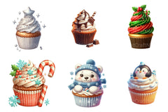 Christmas Cupcake Clipart Bundle 3 - CraftNest - Digital Crafting and Art