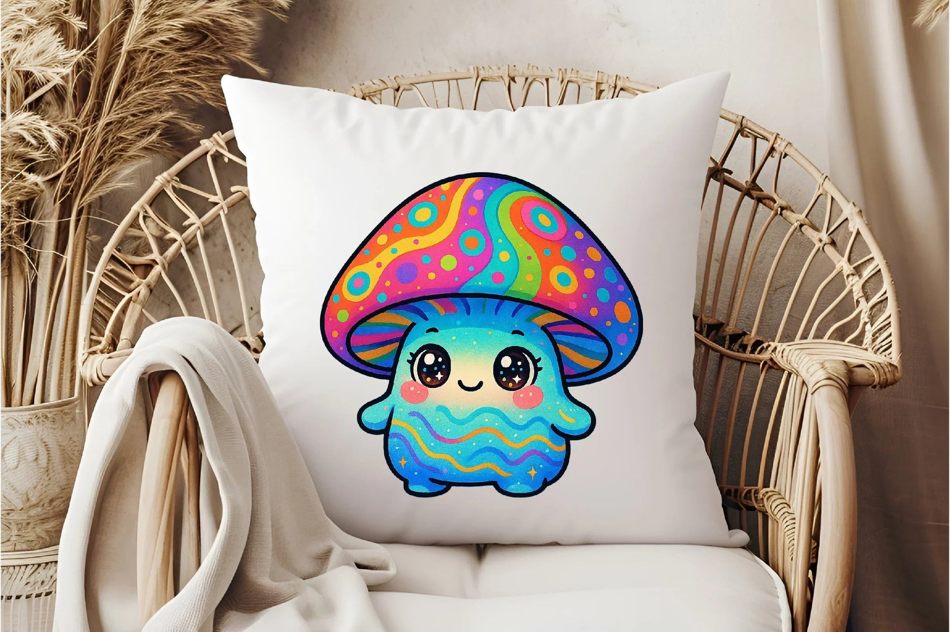 Rainbow Mushroom Clipart Bundle - CraftNest - Digital Crafting and Art