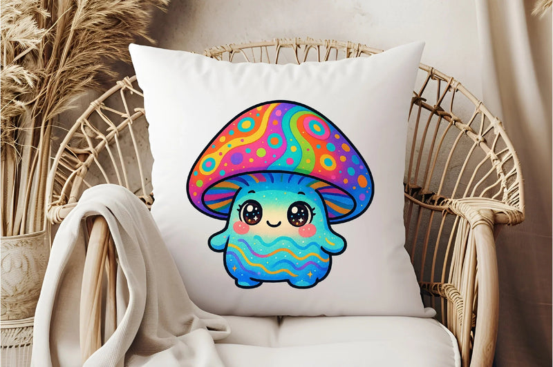Rainbow Mushroom Clipart Bundle - CraftNest - Digital Crafting and Art