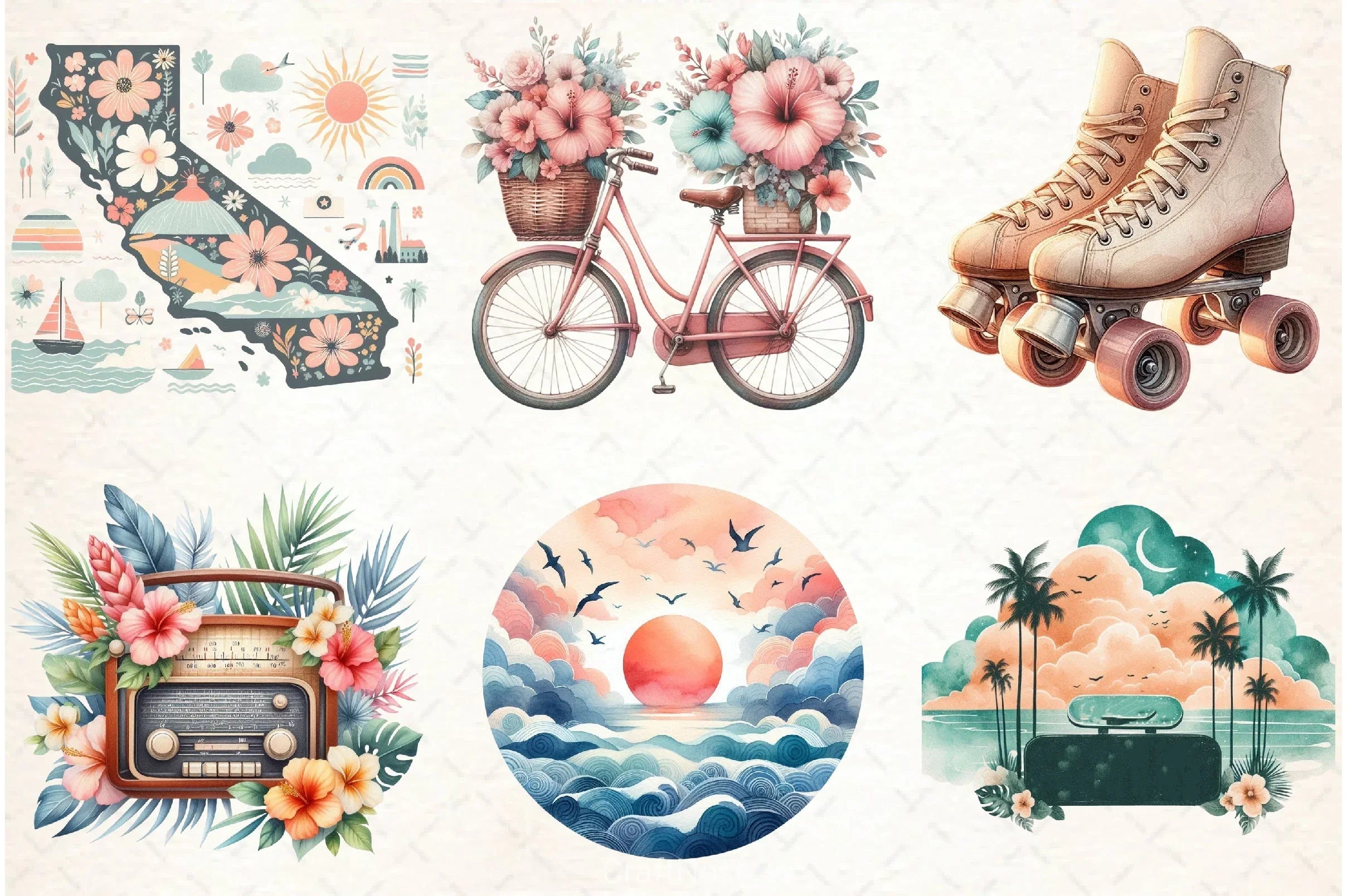 Summer Clipart Bundle 7 - CraftNest - Digital Crafting and Art