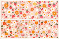 Summer Fruit Digital Paper - CraftNest - Digital Crafting and Art