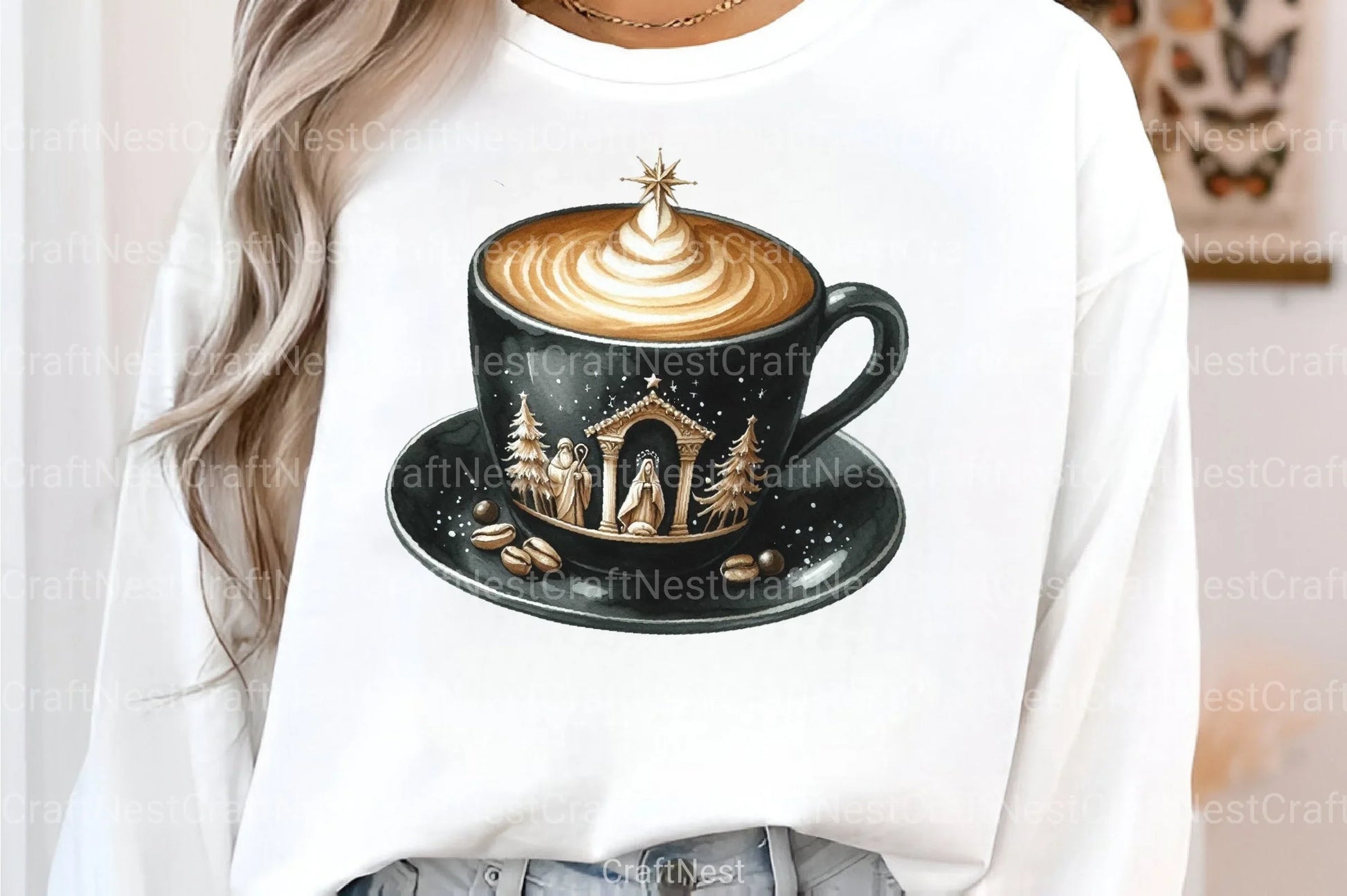 Festive Latte Christmas Coffee Clipart Bundle - CraftNest - Digital Crafting and Art