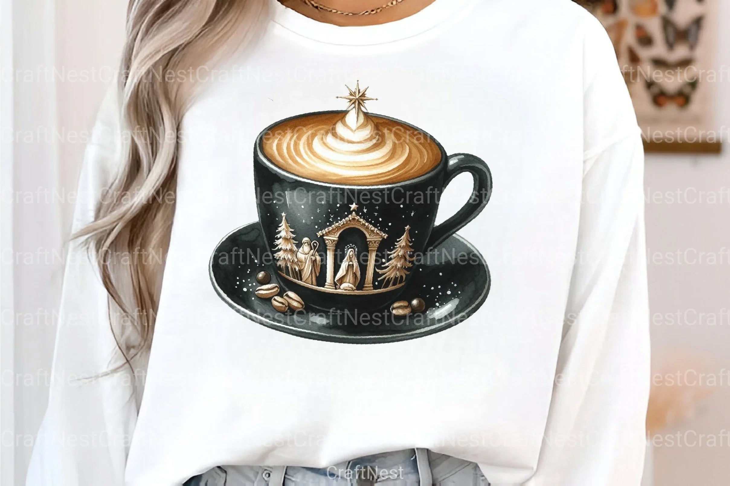 Festive Latte Christmas Coffee Clipart Bundle - CraftNest - Digital Crafting and Art