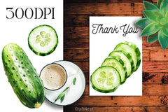 Cucumber Clipart Bundle - CraftNest - Digital Crafting and Art