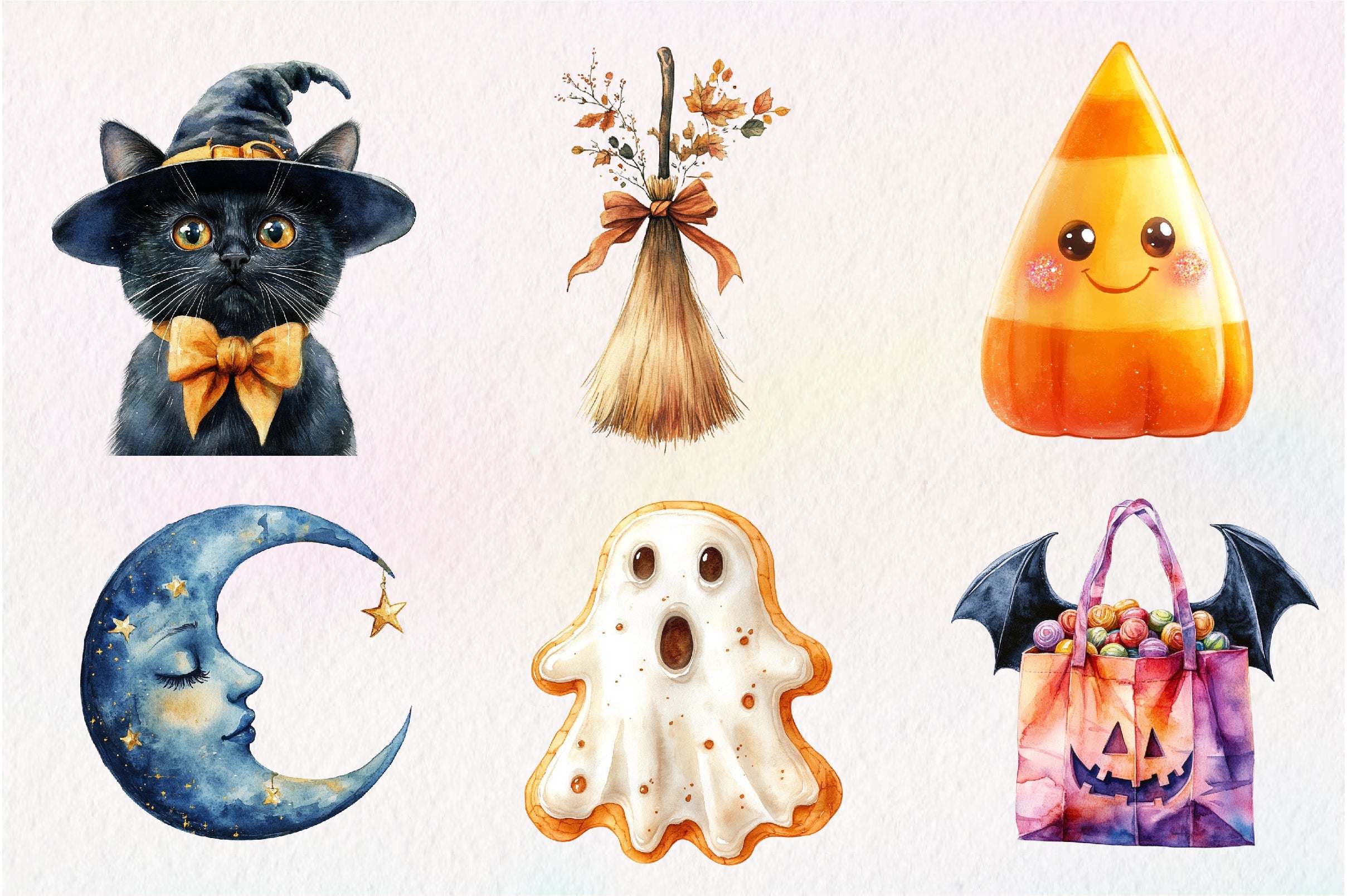 Cute Halloween Huge Clipart Bundle