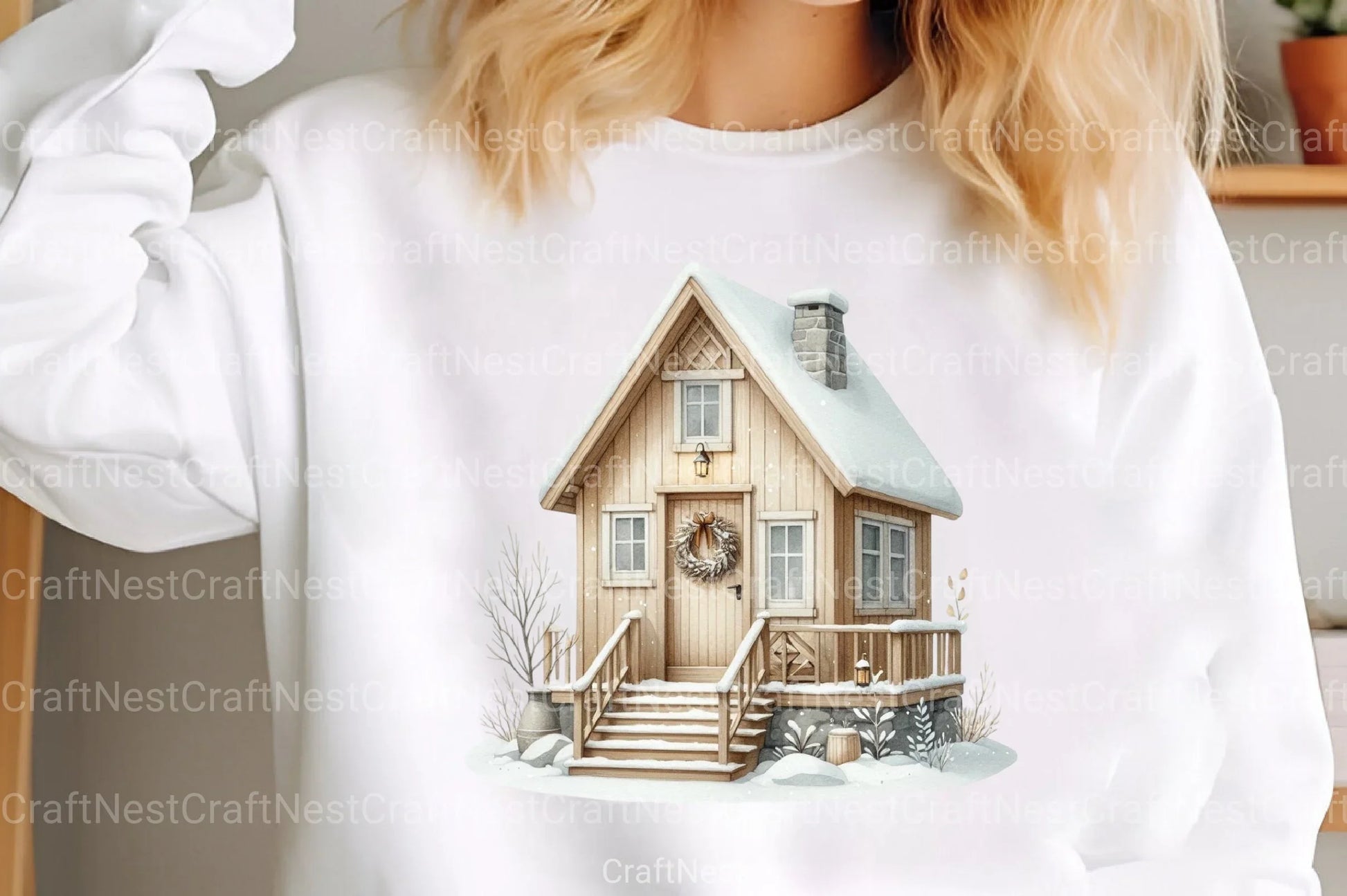 Nordic Winter Cottage Clipart Bundle - CraftNest - Digital Crafting and Art