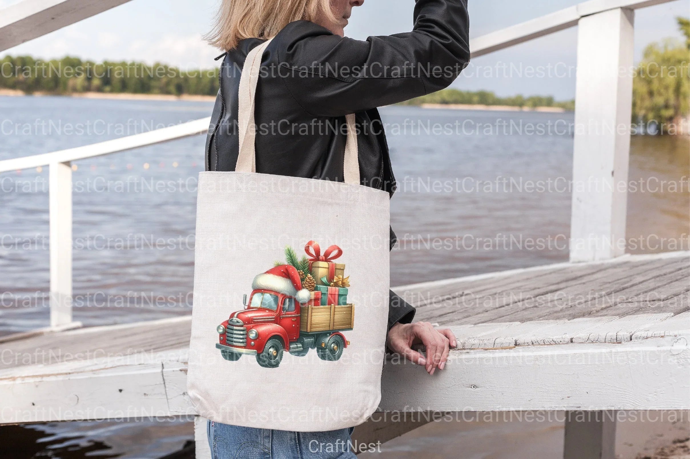 Christmas Truck Clipart Bundle 1 - CraftNest - Digital Crafting and Art