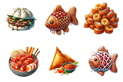 Street Food Clipart Bundle  99 - CraftNest - Digital Crafting and Art