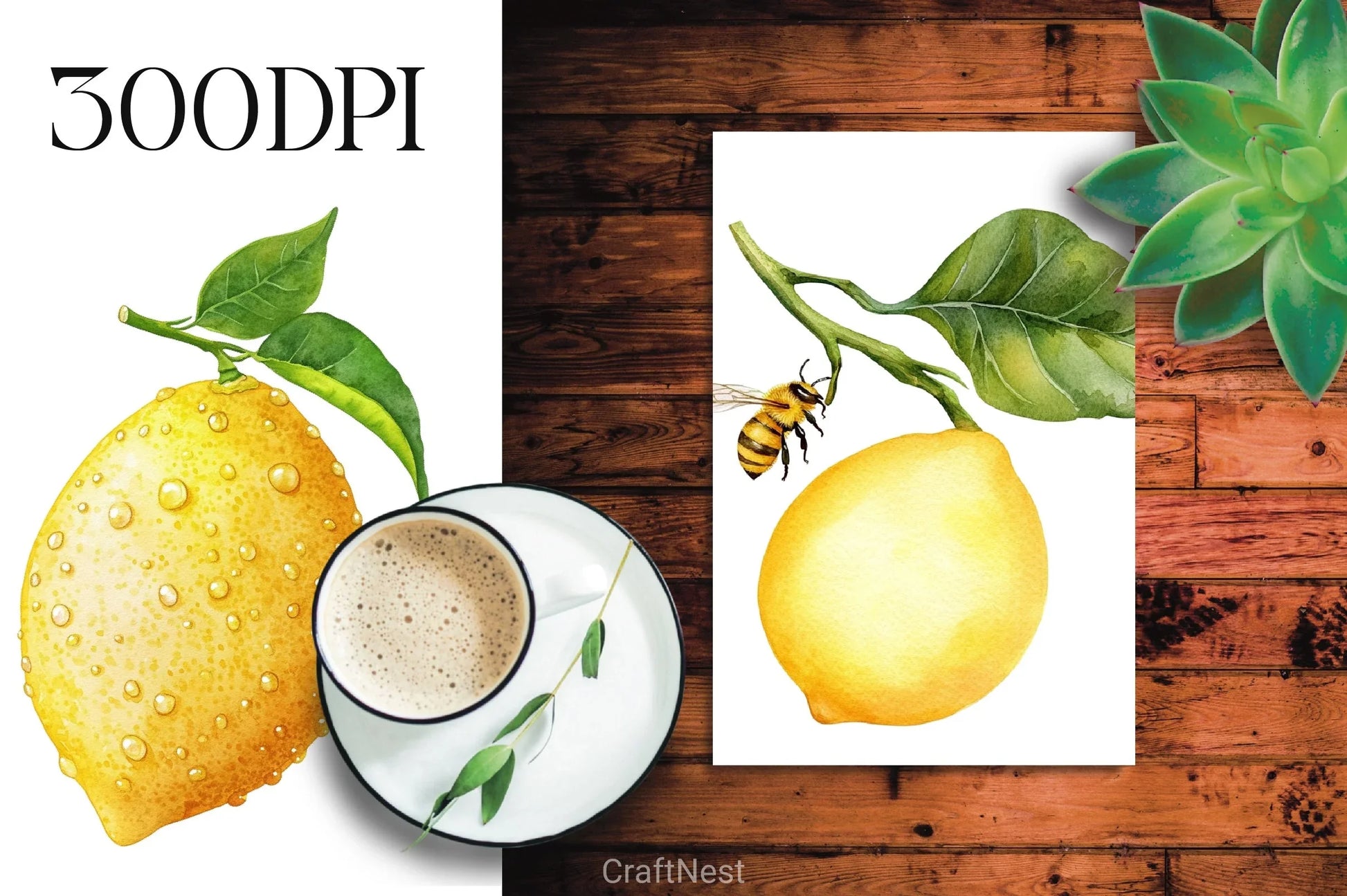 Lemon Clipart Bundle - CraftNest - Digital Crafting and Art