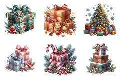 Christmas Presents & Gifts Clipart Bundle for Commercial Use - CraftNest - Digital Crafting and Art