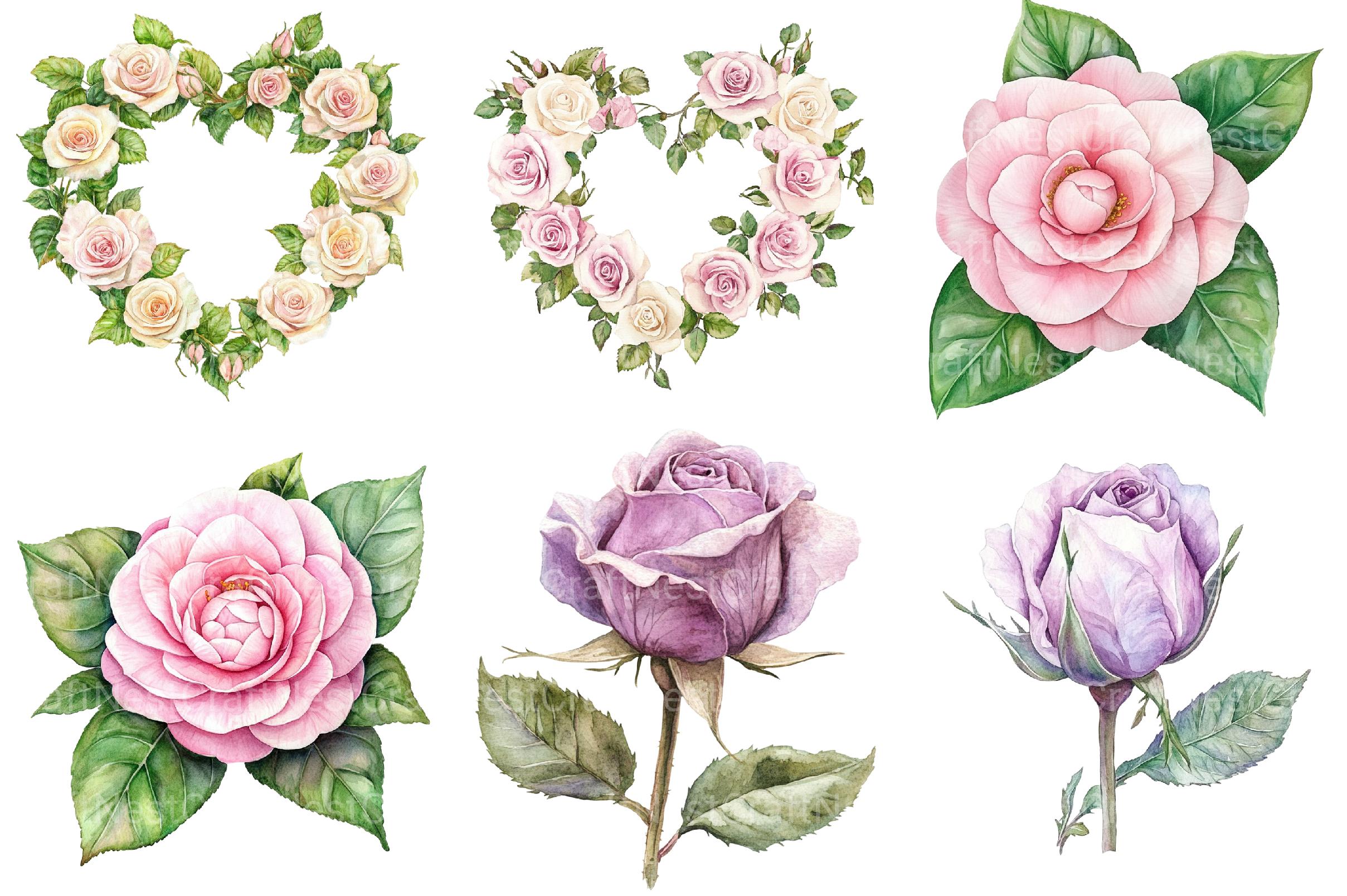 Romance Floral Clipart